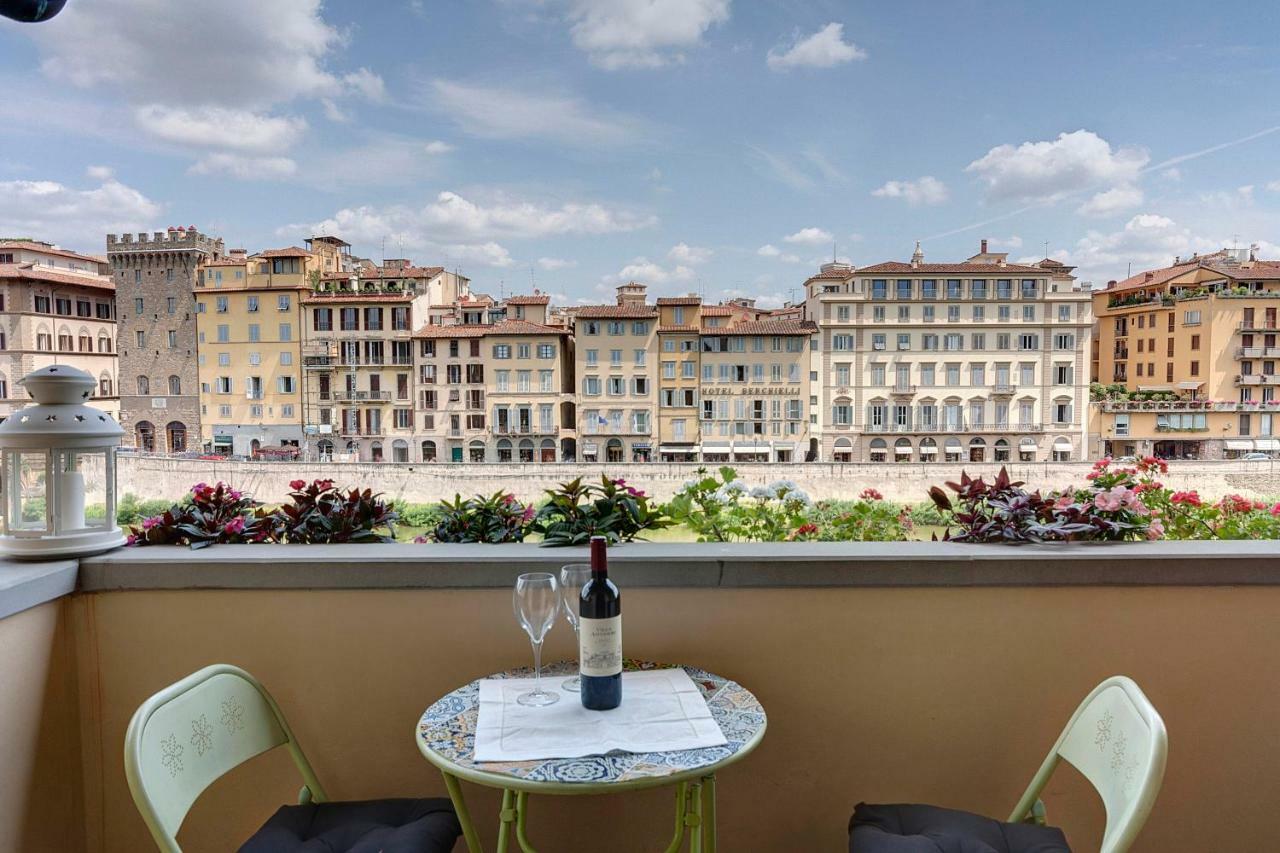 Historical Apartment Spectacular Arno View With Balcony From 12 Th Century. Firenze Bagian luar foto