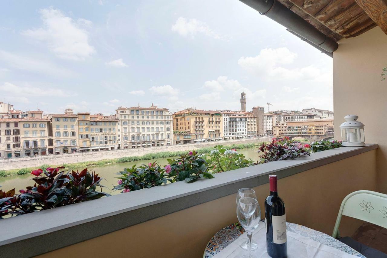 Historical Apartment Spectacular Arno View With Balcony From 12 Th Century. Firenze Bagian luar foto